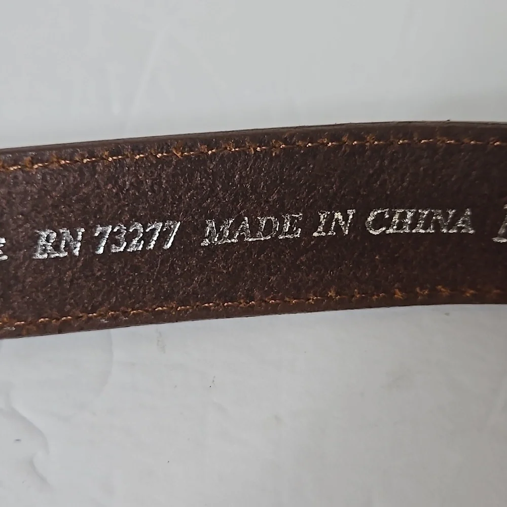 Oil Leather  Belt sz M Tan Pre-owned